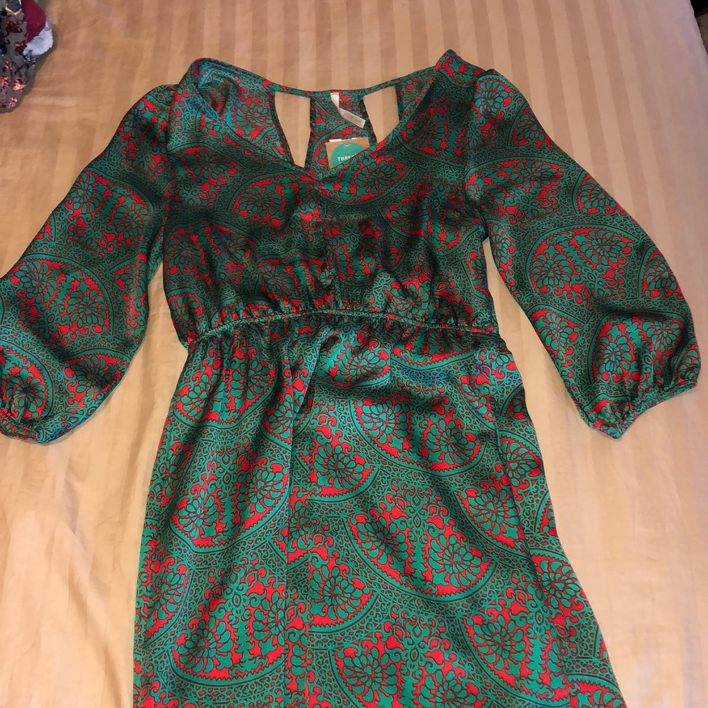 Red and green dress size medium